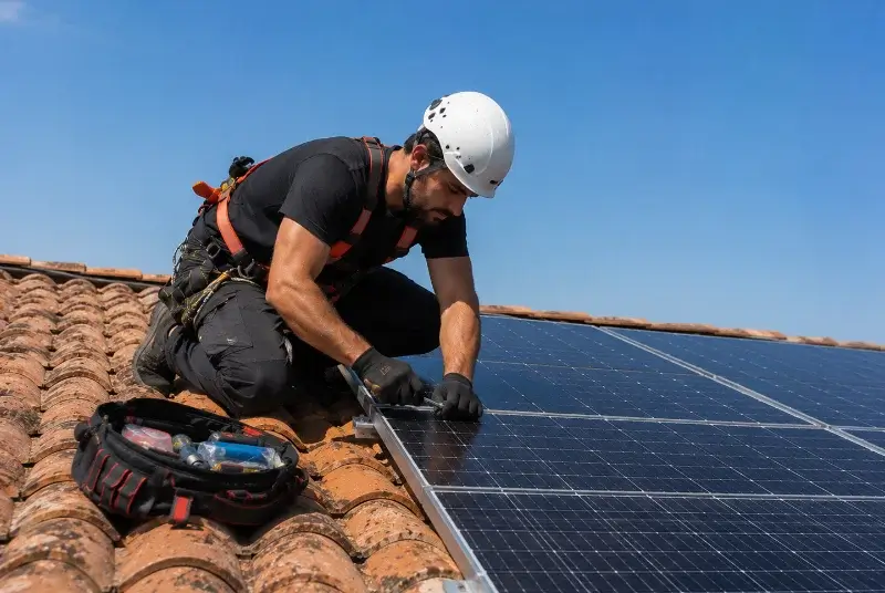 Maintenance et monitoring de panneaux solaires à Salettes